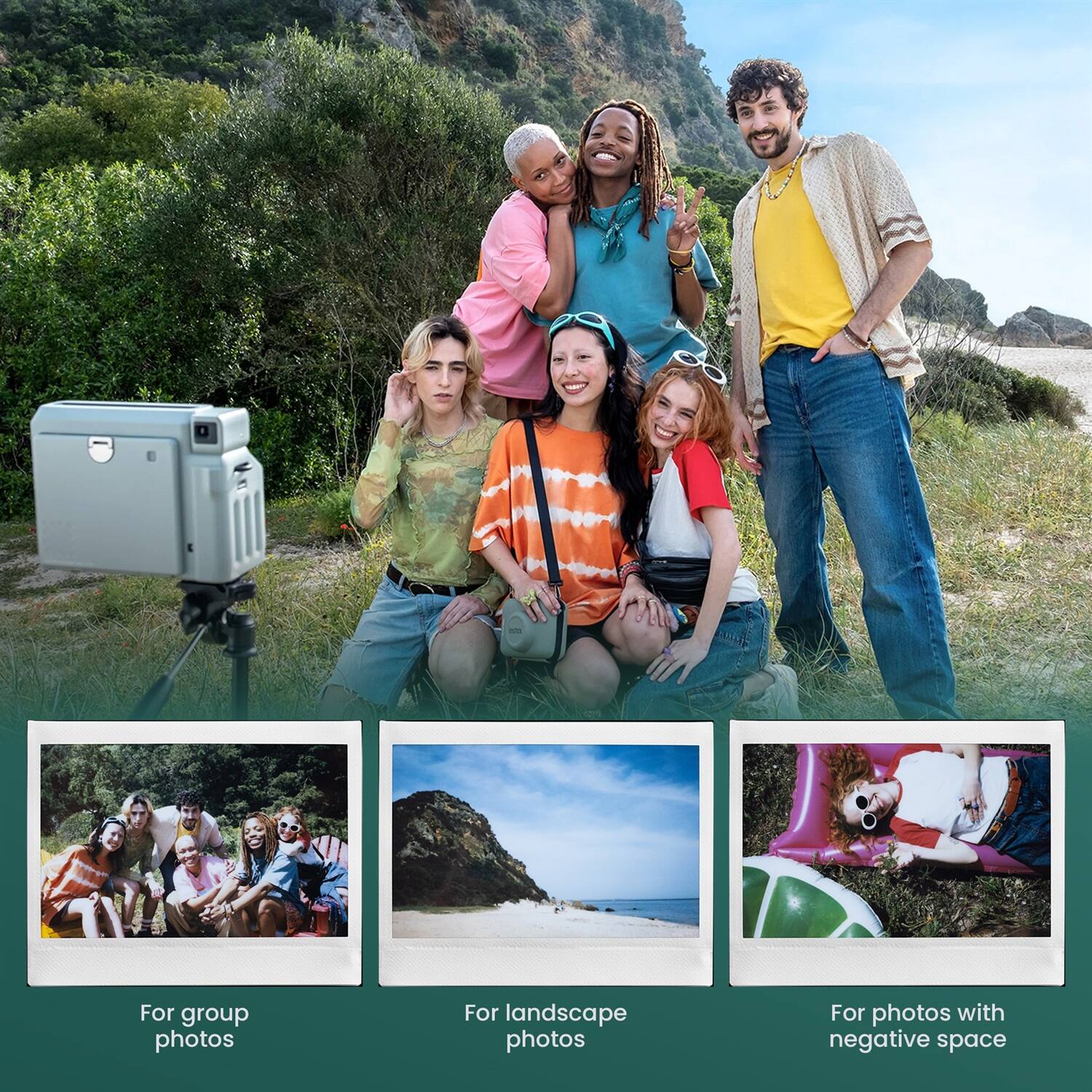 For group photos

For landscape photos

For photos with negative space