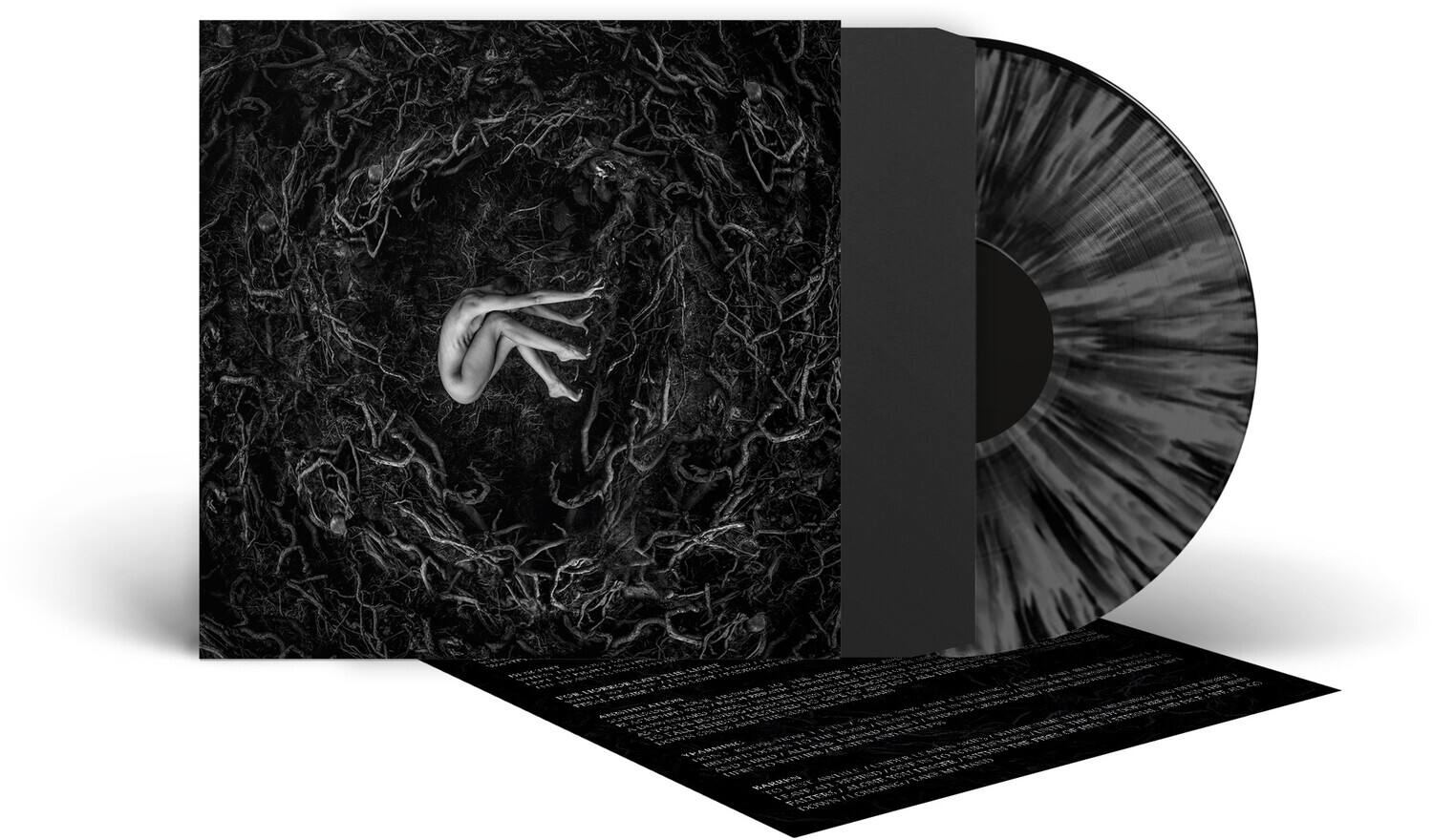 Front. FVNERALS - Let The Earth Be Silent - Grey/Black Splatter   - VINYL LP.