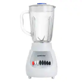 Better Chef - 10-Speed 350 Watt 42 Ounce Glass Jar Blender/Silver - White