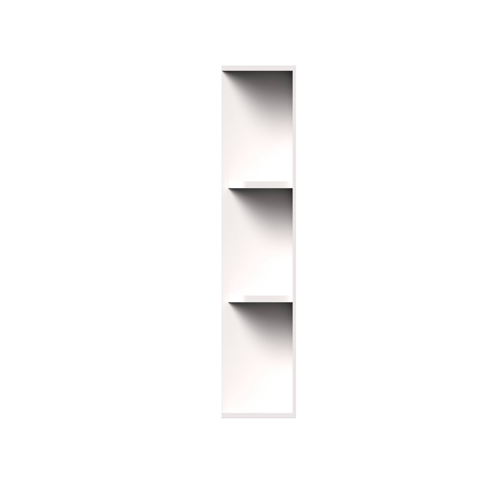 Alt View 1. Boyel Living - 12-in W x 36-in H x 9-in D Slim Shaker RTA Kitchen Wall End Open Shelf Cabinet - Snow White.