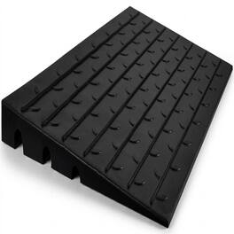Pyle - 2.5" Rubber Threshold Ramp, 2200 lb Capacity, Non-Slip Portable Ramp for Doorways & Scooters - Black