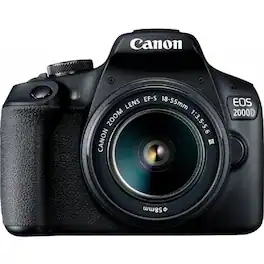 Canon - EOS 2000D / Rebel T7 24.1MP DSLR Camera with EF-S 18-55mm III Lens