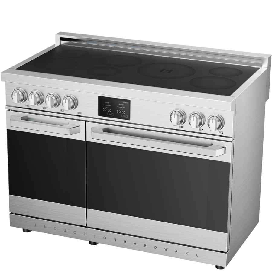 48 In Cooktop Induction Hardware Professional 48 Inch Induction Range with Double ...