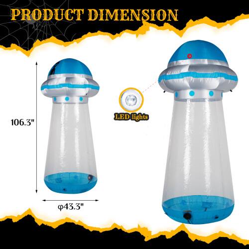 PRODUCT DIMENSION 106.3" LED lights 43.3"