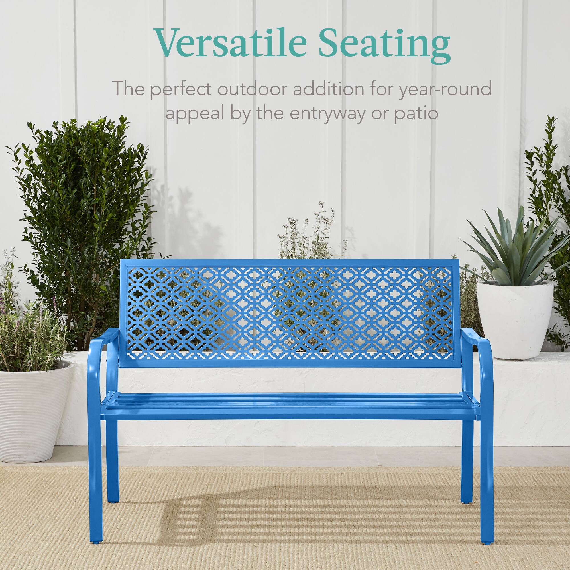 Versatile Seating

The perfect outdoor addition for year-round appeal by the entryway or patio
