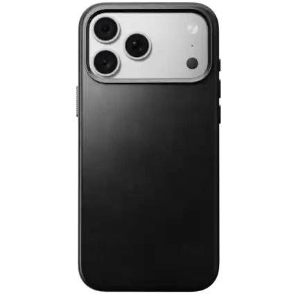 Front. Nomad - Traditional Leather Series Case for Apple iPhone 18 Pro Max/iPhone 17 Pro Max Horween Leather - Black.