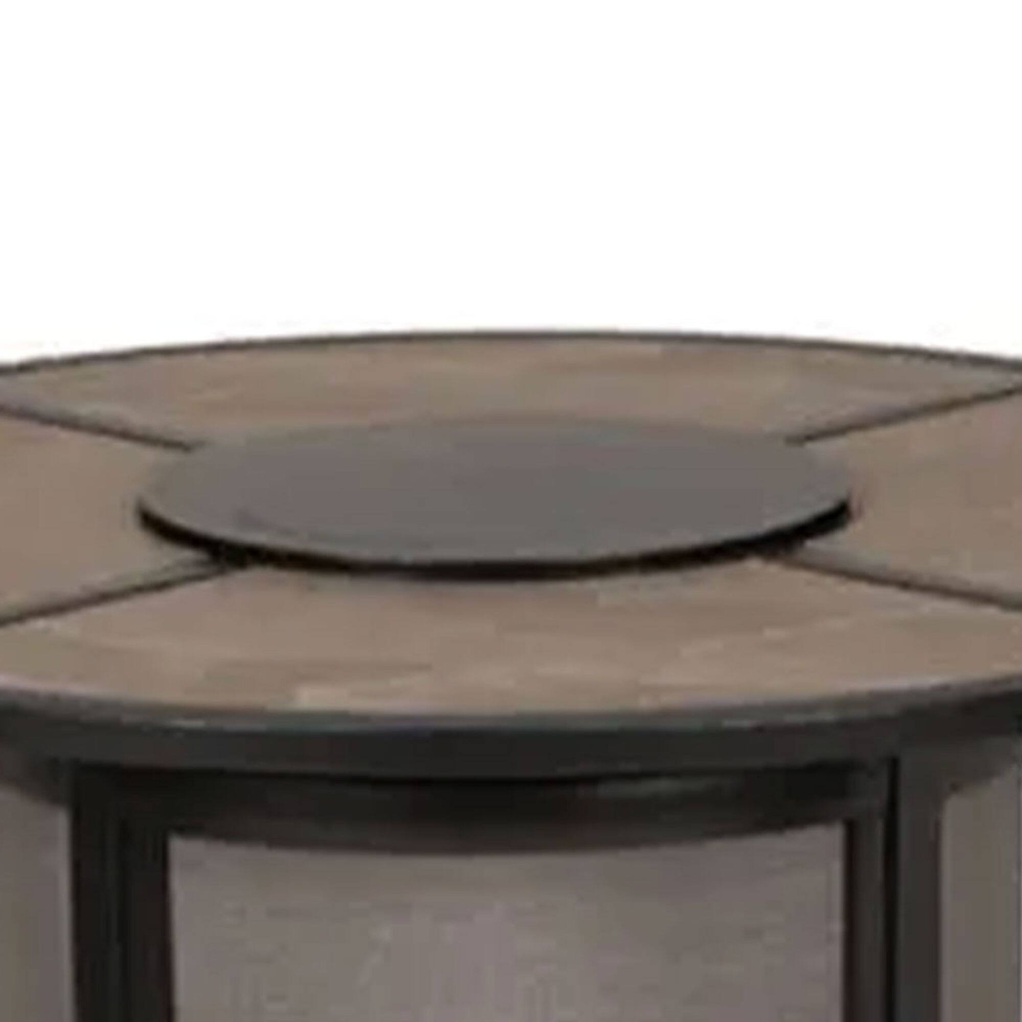 Alt View 4. Four Seasons Courtyard - Four Seasons Courtyard Edison Park 54 Inch LP Gas Fire Pit Table, Gray Finish - Gray.