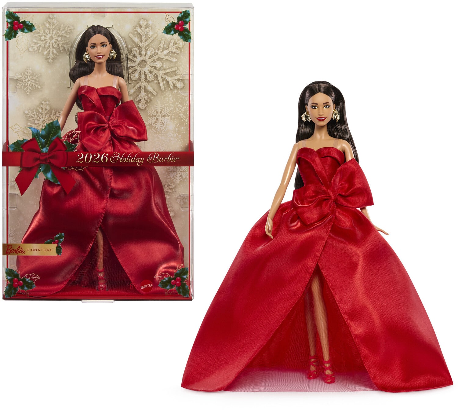 Mattel Barbie Signature 2026 Holiday Barbie, Latina COLLECTIBLES