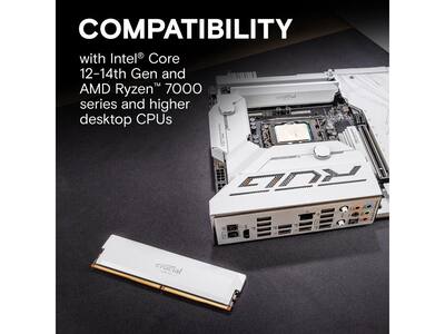 Crucial Pro Overclocking 32GB (2 x 16GB) DDR5 6000 (PC5 48000 Crucial Pro Overclocking 32GB (2 x 16GB) DDR5 6000 (PC5 48000