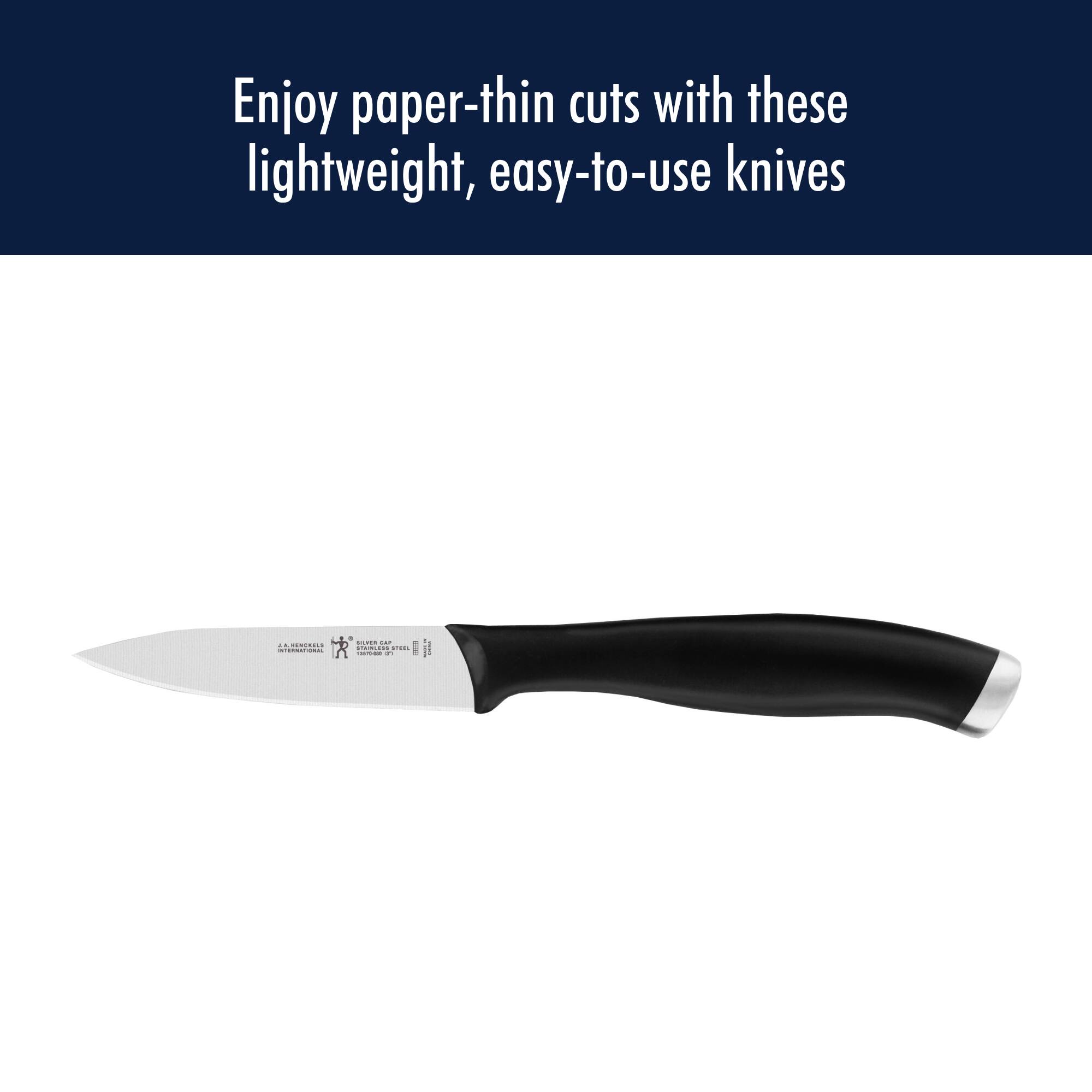 Enjoy paper-thin cuts with these lightweight, easy-to-use knives.