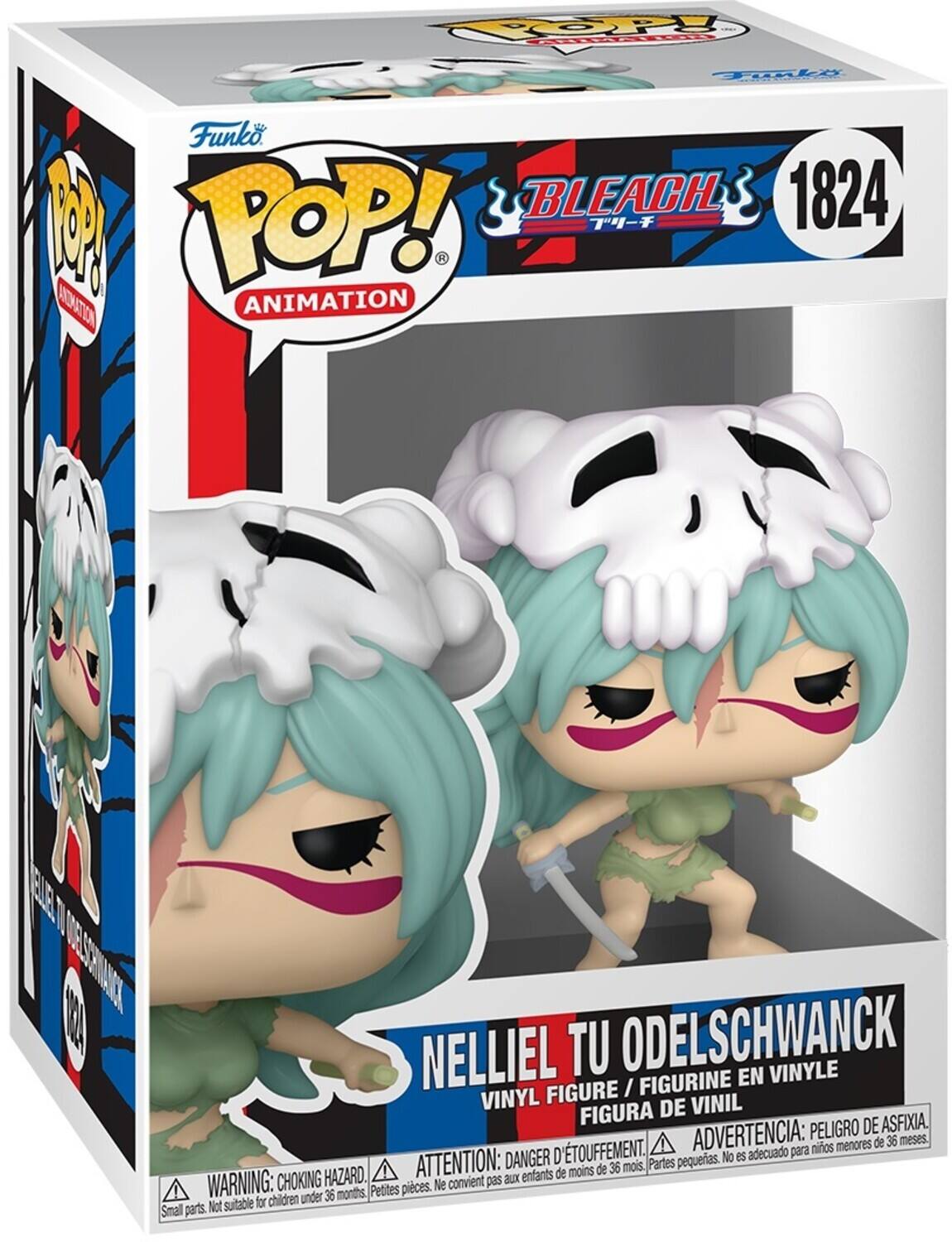 COOP Fl Taly Funko BLEACH 1824 0 POP! ANIMATION PART WOWNESTEO EL NELLIEL TU ODELSCHWANCK FIGURINE EN VINYLE FIGURE I VINYL DE VINIL FIGURA DE ASFIXIA. ADVERTENCIA: PELIGRO 36 meses. nios menores de ATTENTION: DANGER D TOUFFEMENT. Partes pequeras. No es adecuado para de moins de 36 mois. CHOKING HAZARD. convient pas auxx enfants WARNING: under 36 months, Petites pieces. e Not suitable for children Small parts.