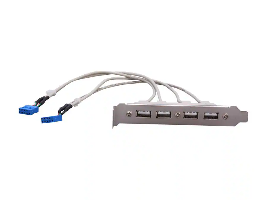 Usb Build Plate StarTech.com USBPLATE4 4 Port USB A Female Slot Plate Adapter USB panel ...