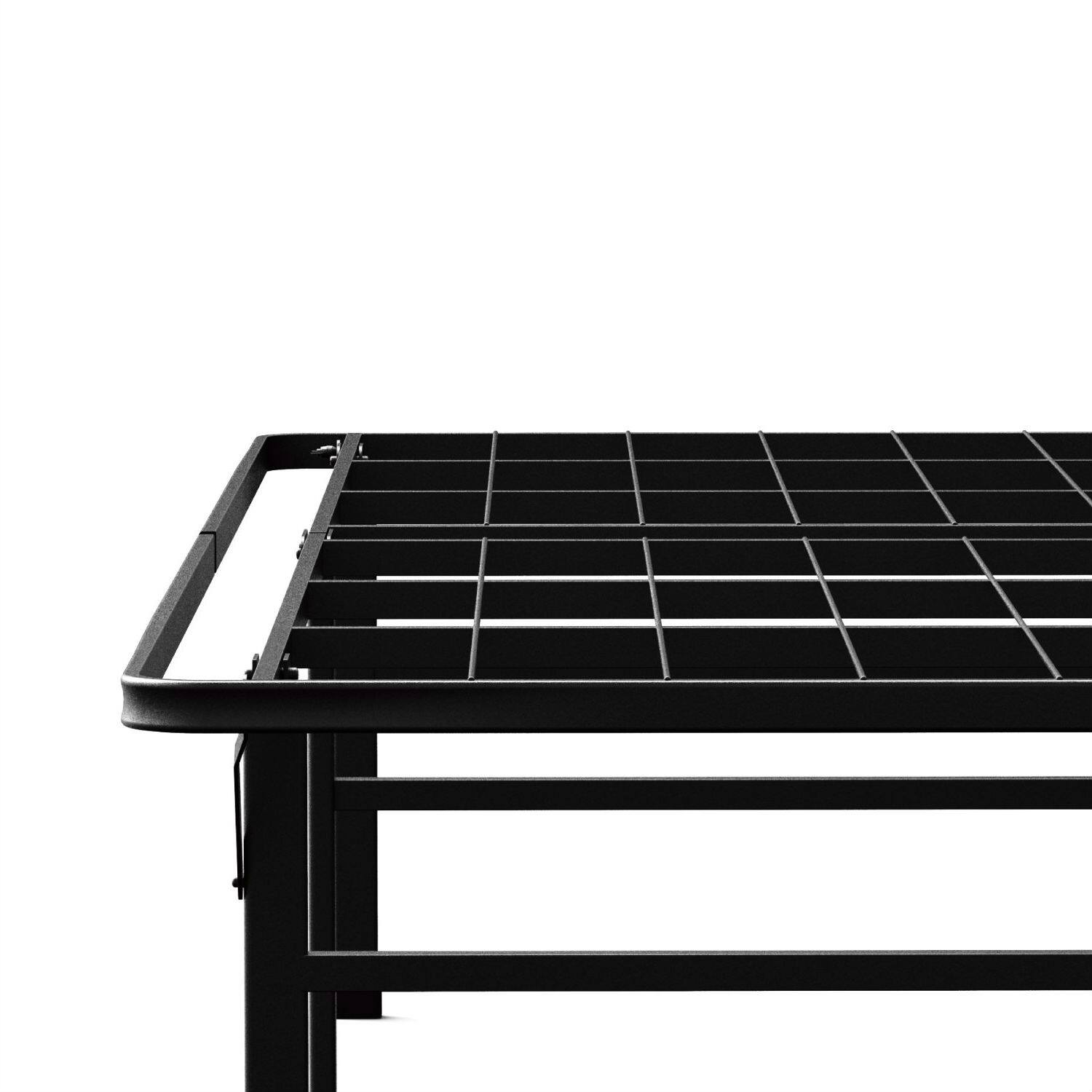 Left. Hivvago - Hivvago Full size 18-inch High Rise Folding Metal Platform Bed Frame - Black.