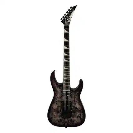 Front. Jackson - Jackson JS Series Dinky JS32 DKAP Electric Guitar - Transparent Black Poplar.