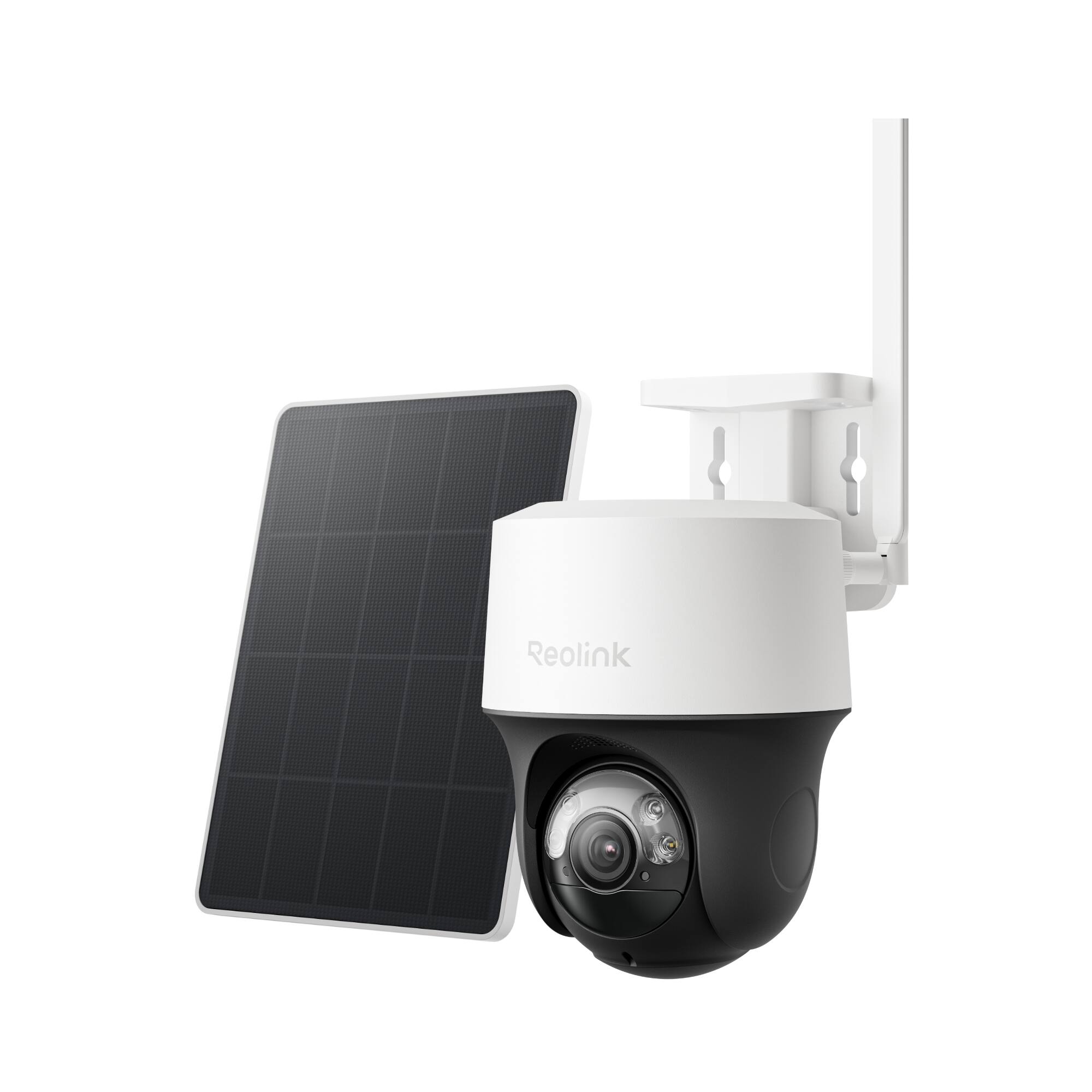 Angle. Reolink - Reolink 2Pcs Go PT S Lite 2K 4MP Wireless Battery 4G LTE Security Camera with Solar SIM Card Auto-Track Smart Detection - White.