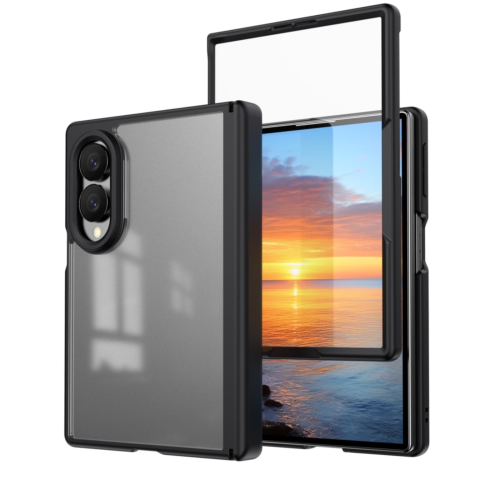 Dteck - Shockproof Phone Case for Samsung Galaxy Z Fold8 with Screen Protector, Rugged Full Hinge Cover with Raised Camera Edge - Black price history on PriceWatchPro