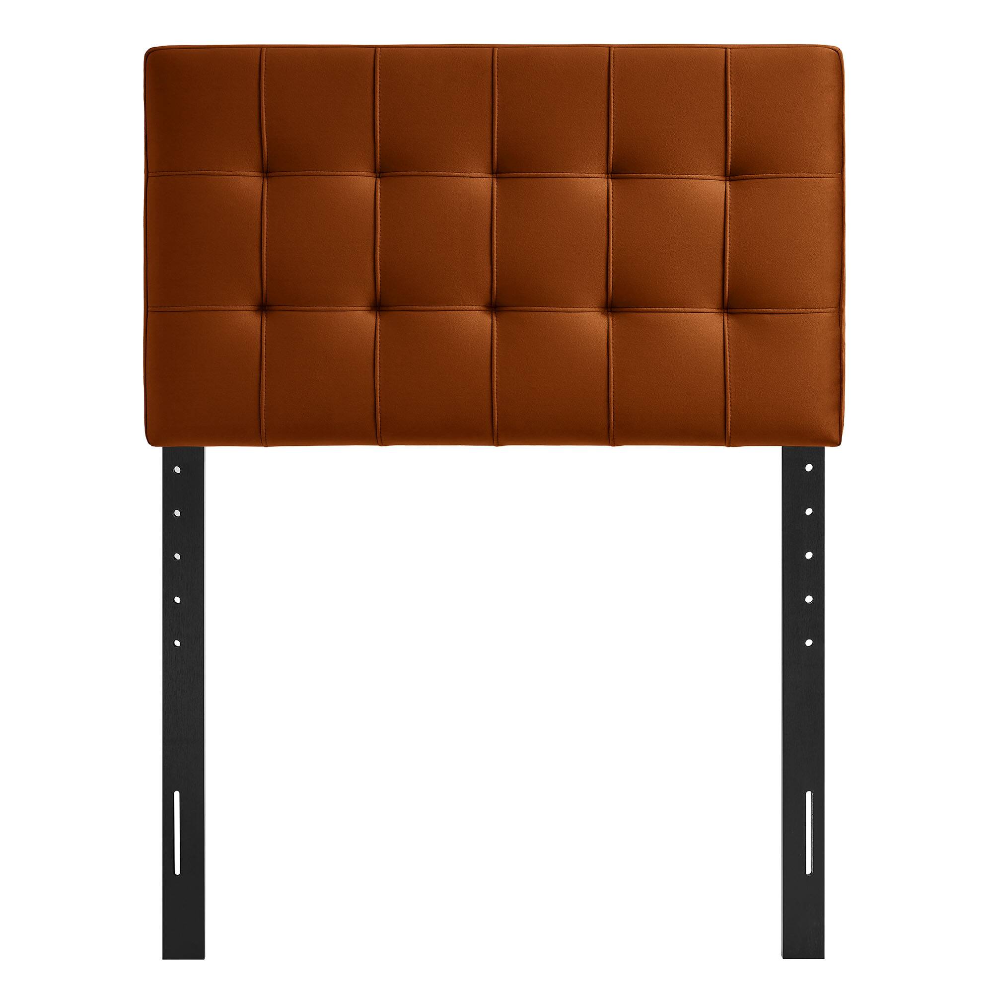 Alt View 2. Modway - Lily Biscuit Tufted Performance Velvet Headboard by Modway - Rust.