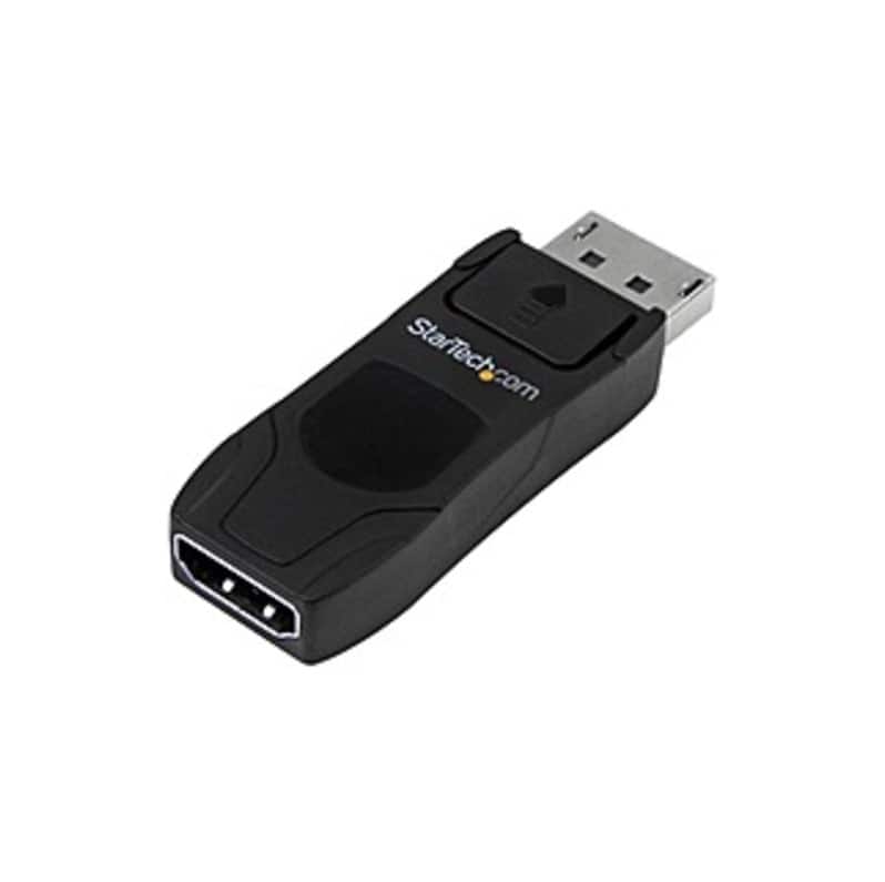 Startech - .com DisplayPort to HDMI Converter - Passive DP to HDMI Adapter - 4K - 1 Pack - 1 x DisplayPort Male Digital Audio/Video - Black