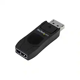 Startech - .com DisplayPort to HDMI Converter - Passive DP to HDMI Adapter - 4K - 1 Pack - 1 x DisplayPort Male Digital Audio/Video - Black