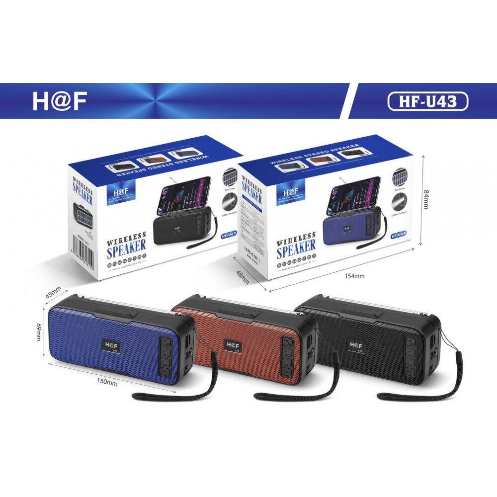 H@F HF-U43 SPEAKER STEREO WIRELESS SPEAKER STEREO WIRELESS SPEAKER H@F 84mm 45mm WIRELESS SPEAKER 48mm 154mm PUAS 69mm H@F 150mm