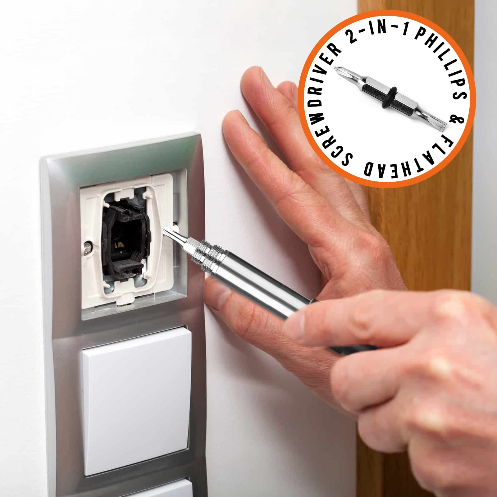 2-IN-1 PHILLIPS & FLATHEAD SCREWDRIVER