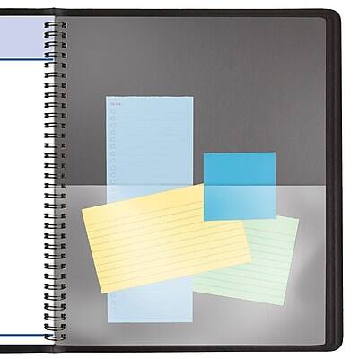 Alt View 5. AT-A-GLANCE - 2026 QuickNotes 8" x 10" Weekly & Monthly Appointment Book, Faux Leather Cover, Black - Black.