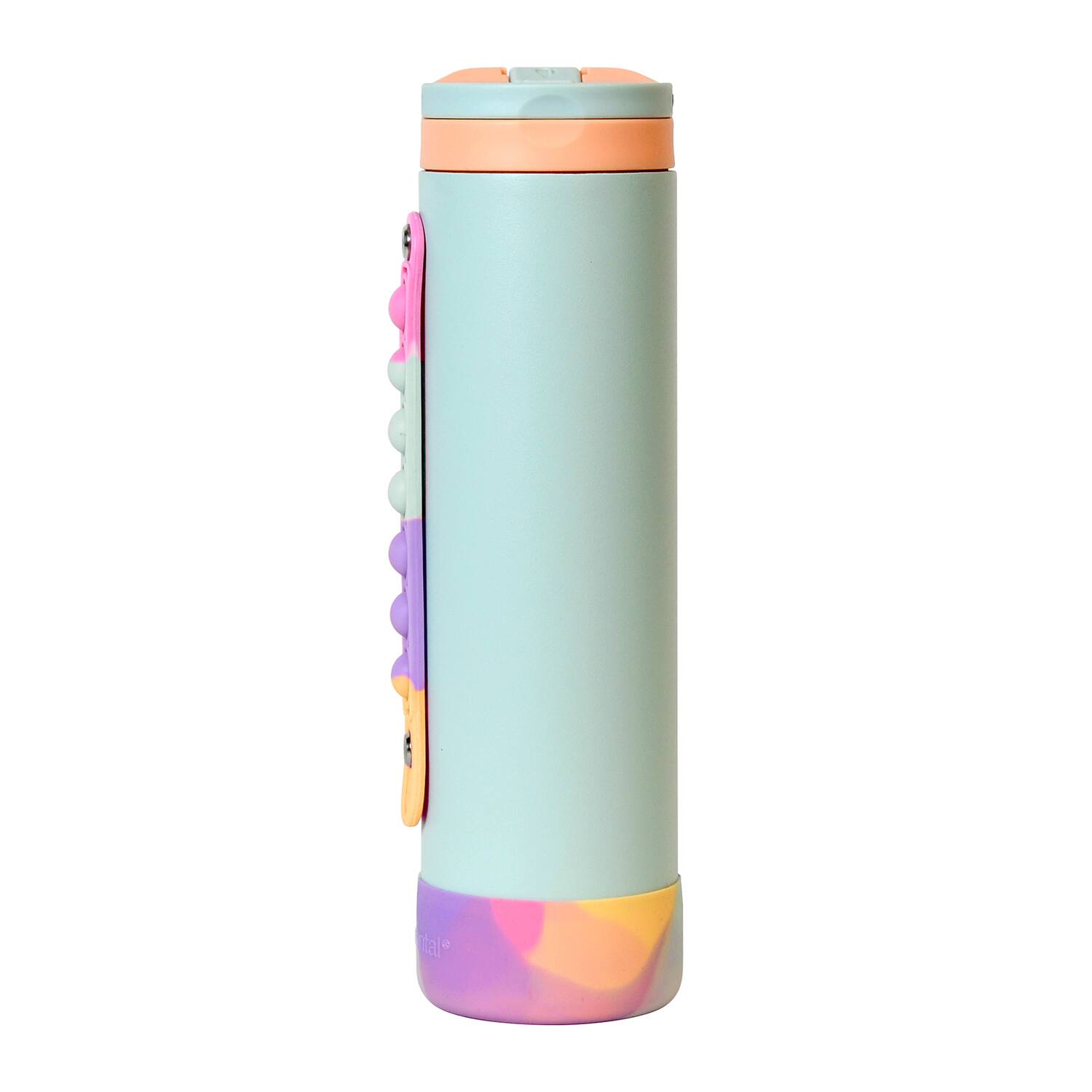 Alt View 4. Elemental - Iconic Pop Stainless Steel Fidget Water Bottle 20 Oz Flip-Open Sports Cap - Mint Sorbet.