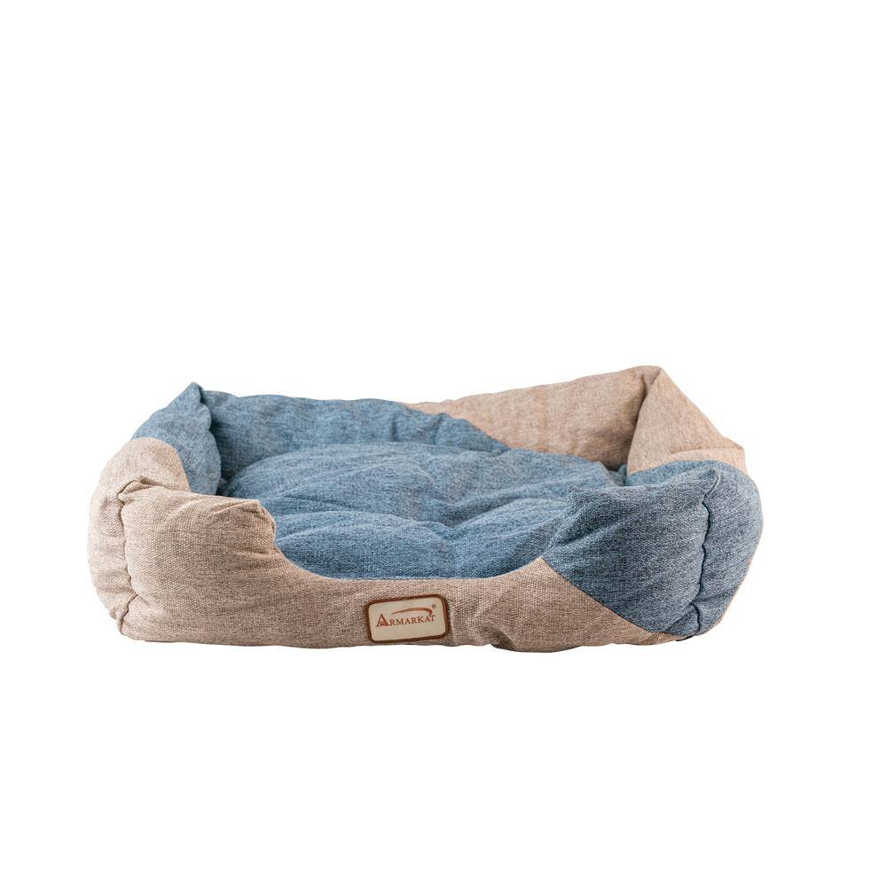 Alt View 6. Armarkat - Soft Upholstery Cat Bed Skid Free Nest Pet Bed Puppy Beds - Blue.