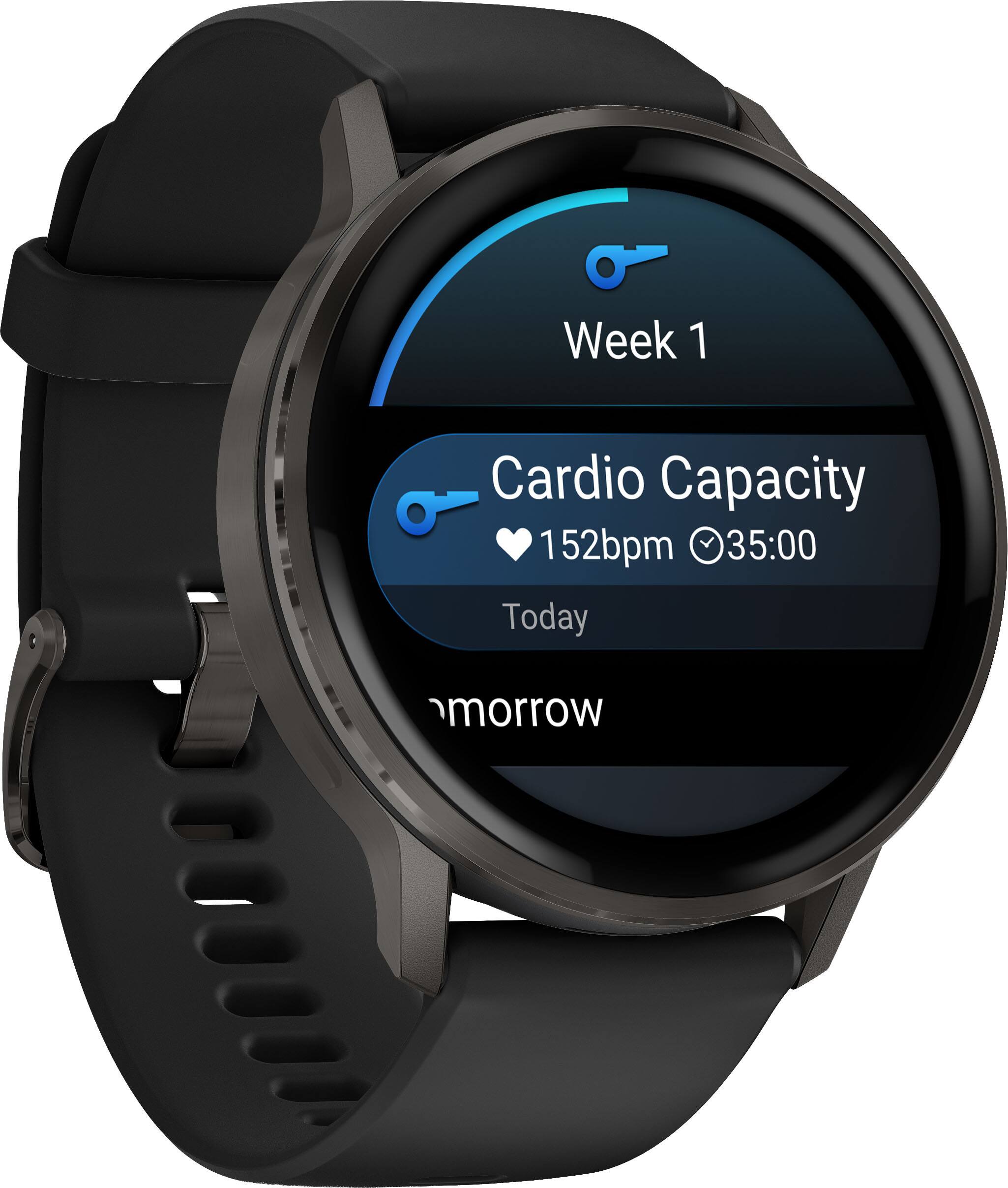 Week 1  
Cardio Capacity  
152bpm 35:00  
Today  
Tomorrow