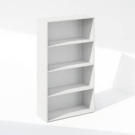 Furinno - Reed 4-Tier Multipurpose Open Shelf Clothing & Closet Storage Organization - White