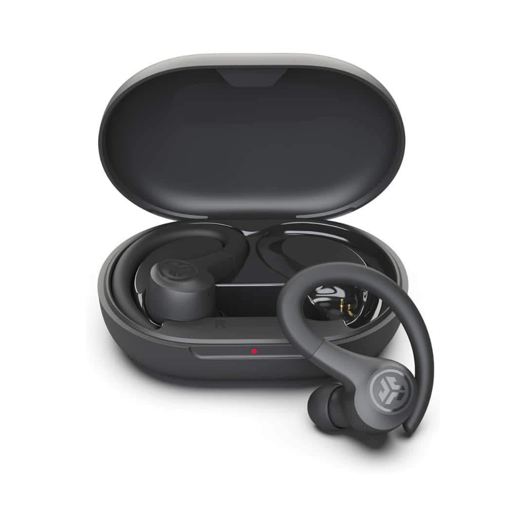 JLab - Go Sport+ Wireless Workout Earbuds, Secure Earhook, C3 Calling, 35+H Playtime, 3 EQ, Graphite
