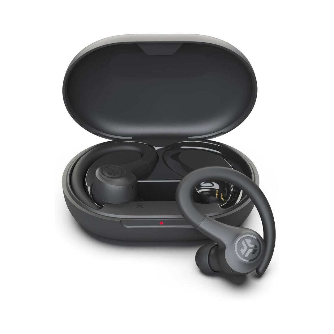 JLab - Go Sport+ Wireless Workout Earbuds, Secure Earhook, C3 Calling, 35+H Playtime, 3 EQ, Graphite