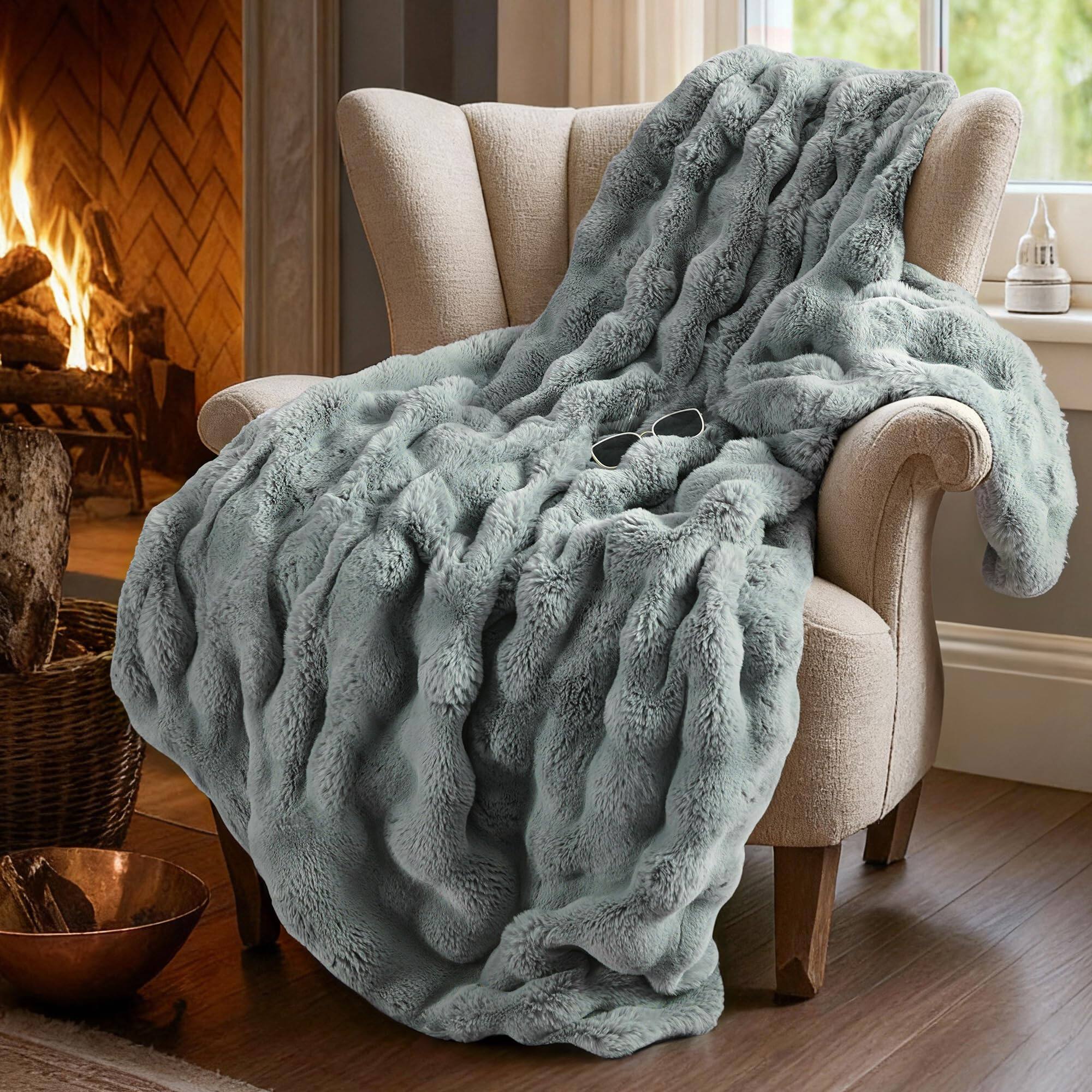 Grey Throw(50" x 60")