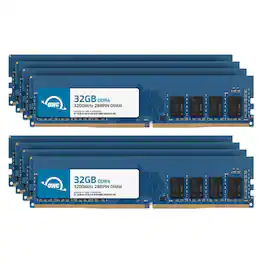 OWC - 256GB (8x32GB) DDR4 3200MHz PC4-25600 CL22 2RX8 Non-ECC UDIMM 1.2V 288-pin Desktop Memory RAM Upgrade for PC - Black Chips
