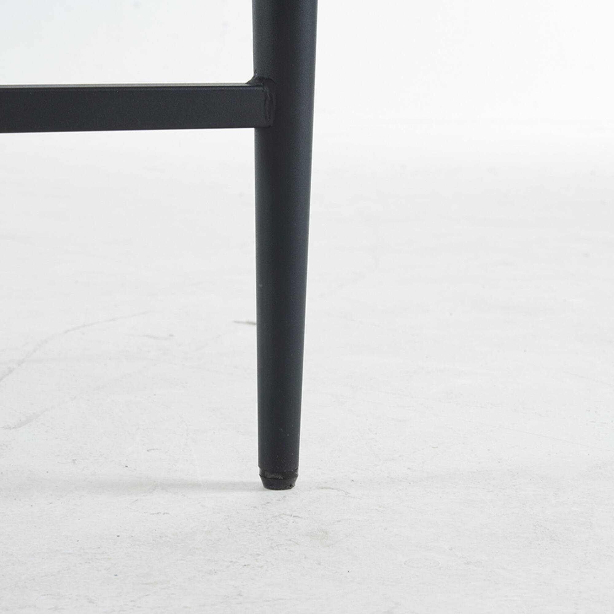 Alt View 2. GOODSILO - Modern Upholstered Counter Height Bar Stools Set of 2 with Metal Frame and Armrests for Kitchen Island Dining Room Cafe - White.