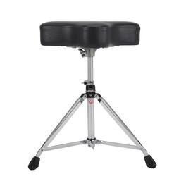 Gibraltar Hardware - Drum Throne with Adjustable Height Motorcycle-Style Seat, Double-Braced Legs, Sturdy Drum Stool for Drummers
