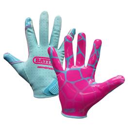 Battle Sports - Youth "Giraffe" Doom Speed Glove, Small - Light Blue/Pink