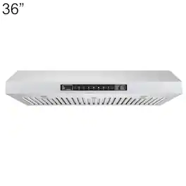 Windster Hoods - 36 inches - Externally Vented - Under cabinet Range Hood - Stainless Steel