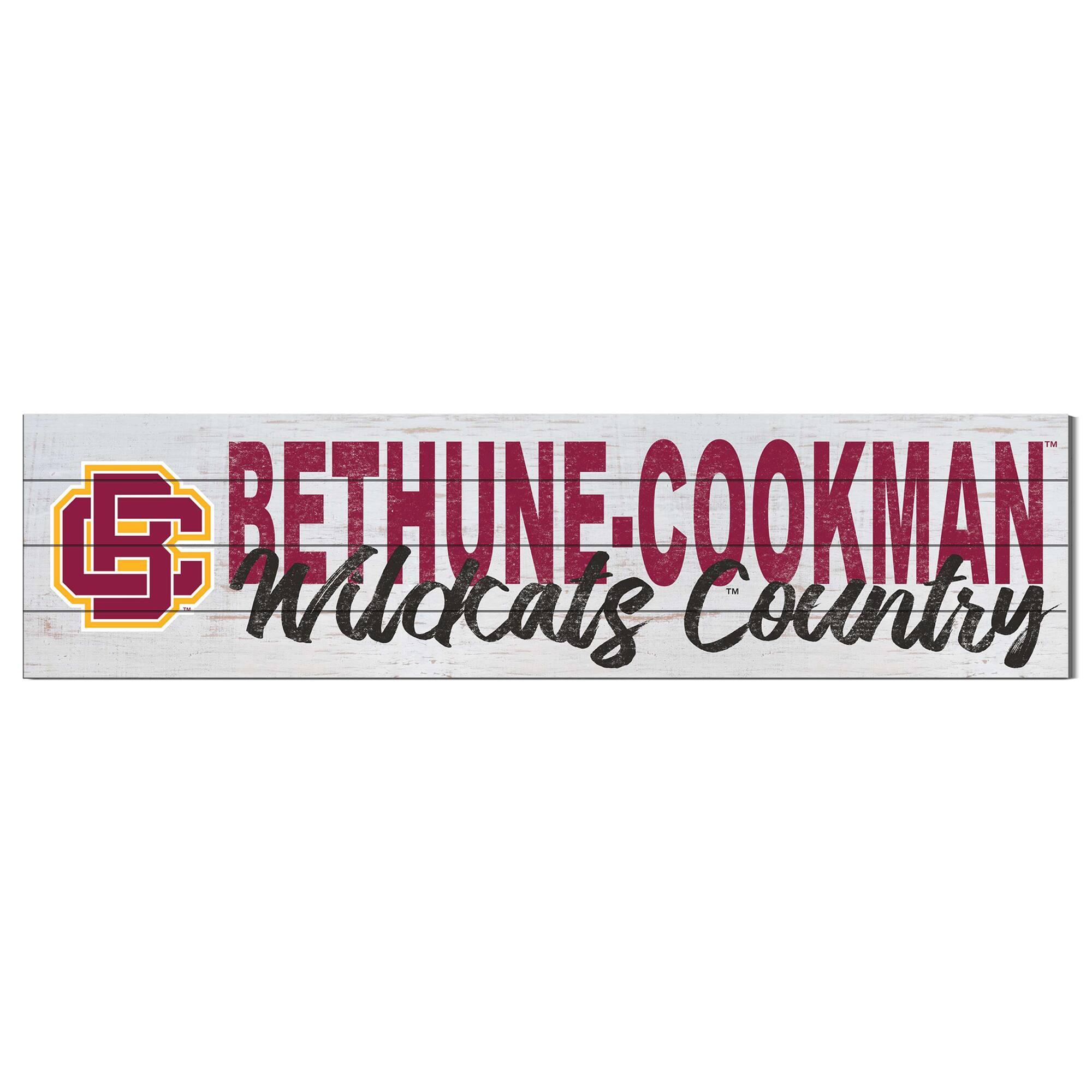 Bethune-Cookman Wildcats 40'' x 10'' Logo Sign
