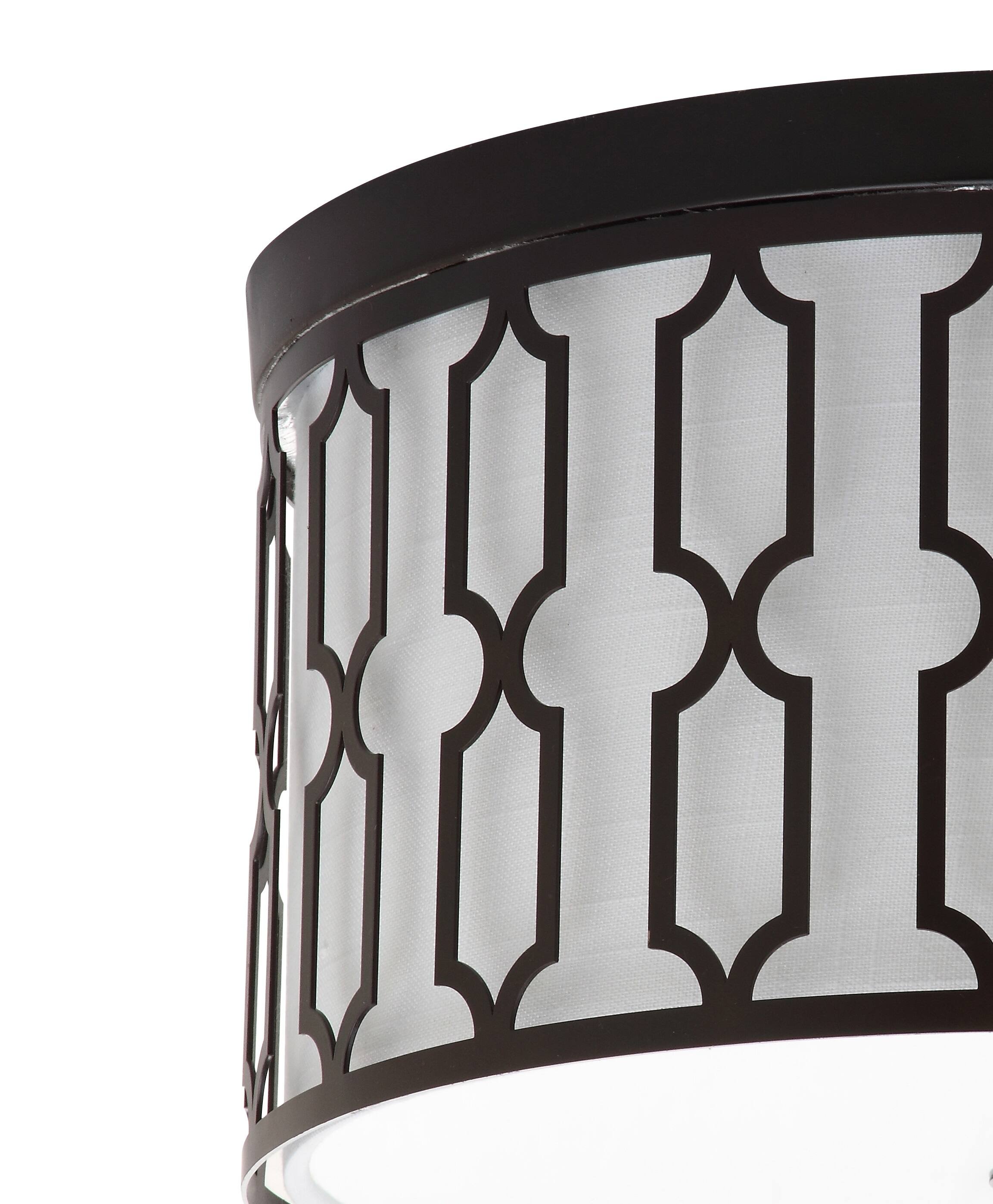 Alt View 4. Jonathan Y - Link 3-Light 16.75" Metal LED Flush Mount, Oil Rubbed Bronze - Oil Rubbed Bronze.