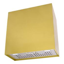 Akicon - 30 inches - Externally Vented - Wall Range Hood - Gold