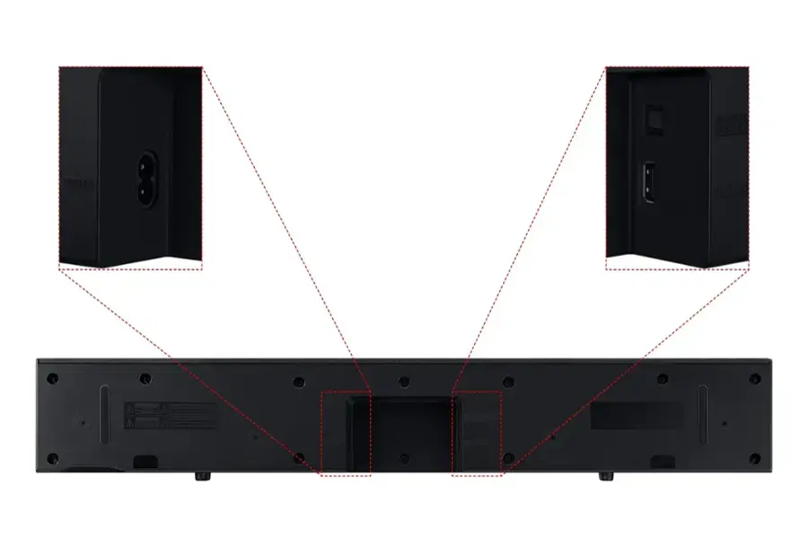 Alt View 18. Samsung - HW-C400/ZA 2.0 Channel C-Series Soundbar with Built-in Woofer - Black.