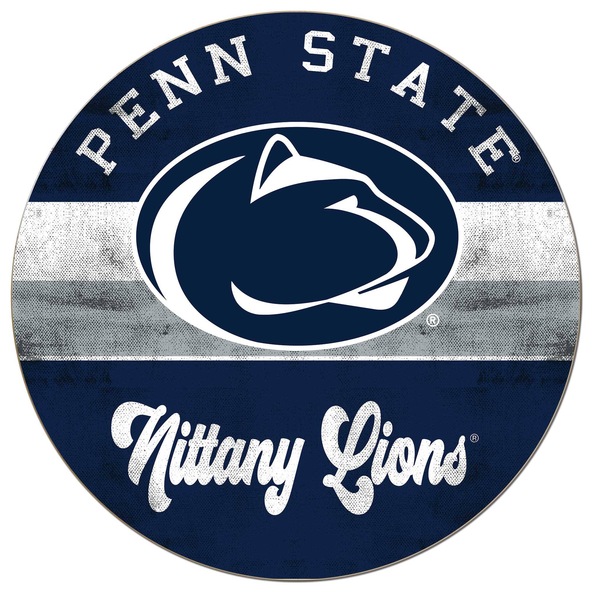 Penn State Nittany Lions 20'' x 20'' Retro Logo Circle Sign