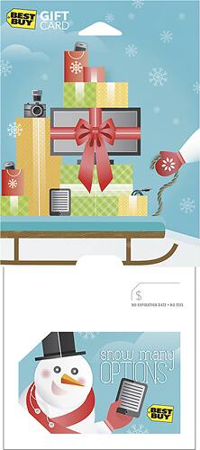  Best Buy - $15 Snow Many Options Gift Card
