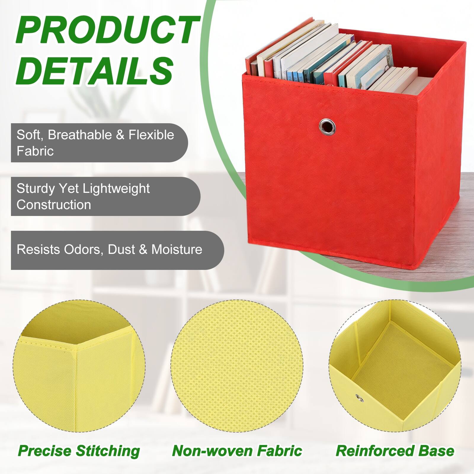PRODUCT DETAILS

- Soft, Breathable & Flexible Fabric
- Sturdy Yet Lightweight Construction
- Resists Odors, Dust & Moisture
- Precise Stitching
- Non-woven Fabric
- Reinforced Base