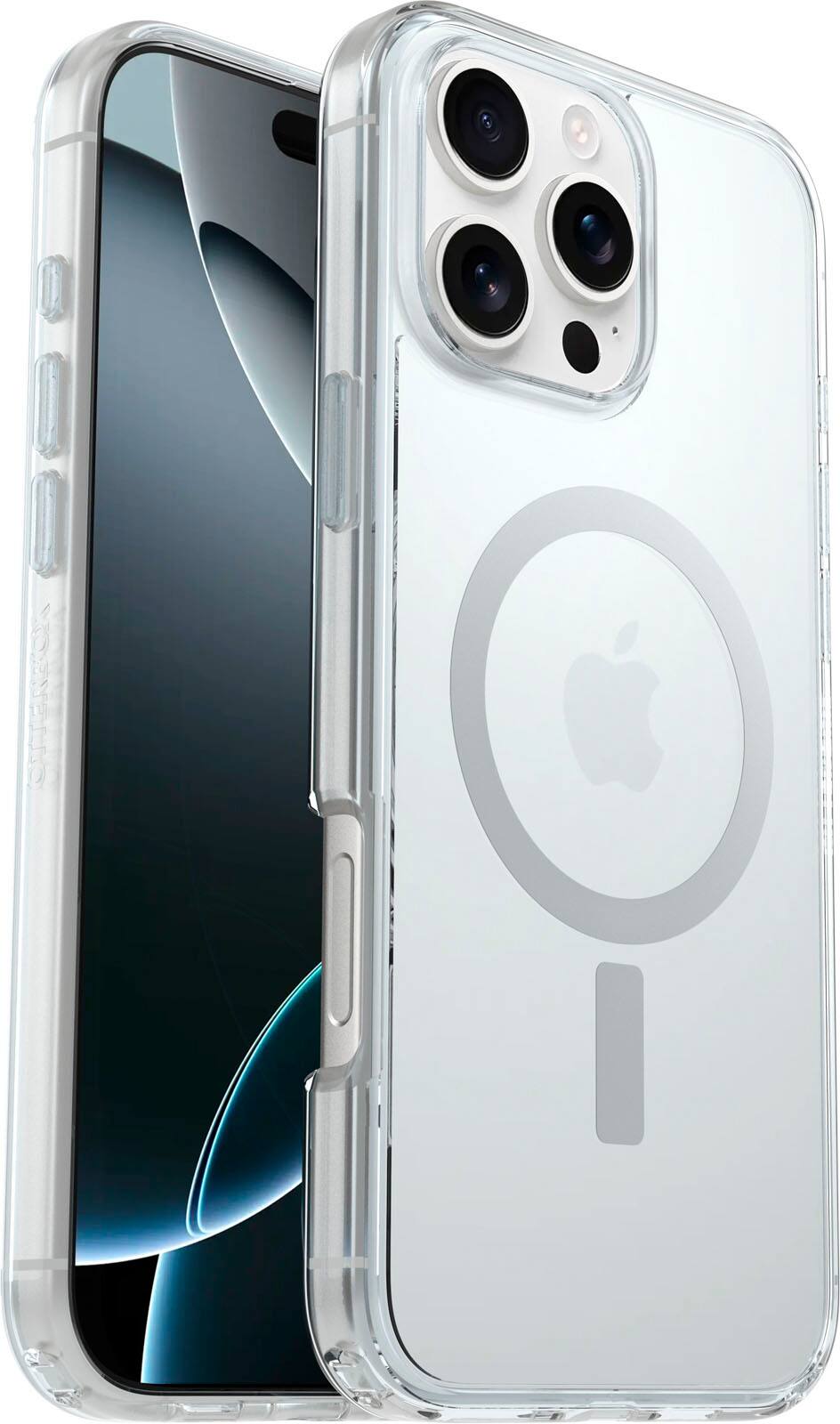 Alt View 1. OtterBox - Symmetry Series Hard Shell for MagSafe for Apple iPhone 16 Pro Max - Clear.