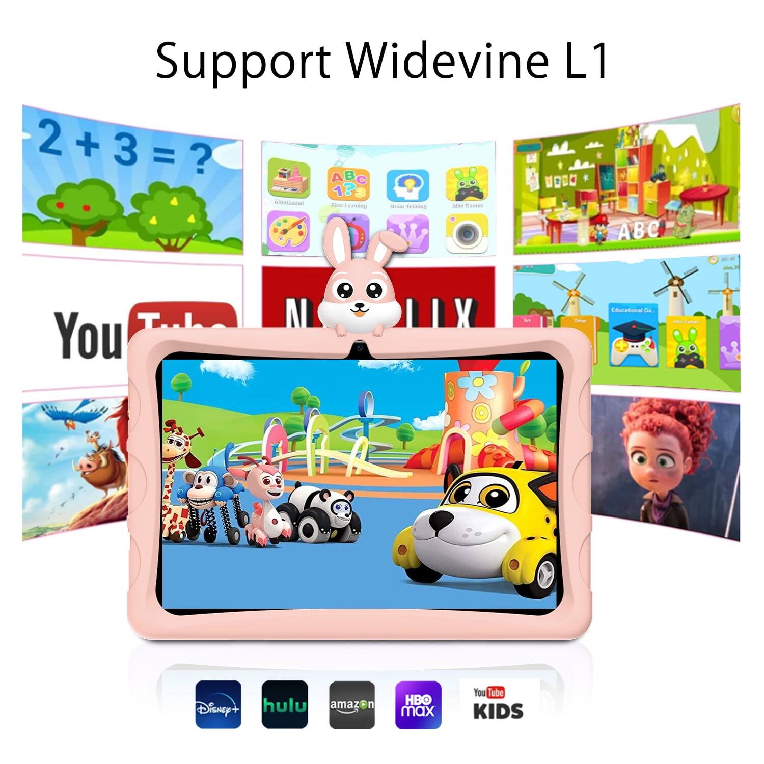 Support Widevine L1
2+3=?
ABC
A B C
Disney+ hulu amazon
HBO max
YouTube KIDS