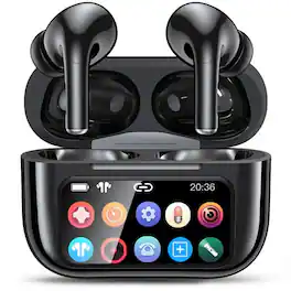 VEAT00L - Wireless Earbuds, Bluetooth 5.4 Ear Buds with Multifunctional Touch Screen, ANC/ENC Noise Cancelling Headphones