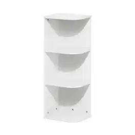 Furinno - Rail 5-Tier Open Shelf Bookcase - White