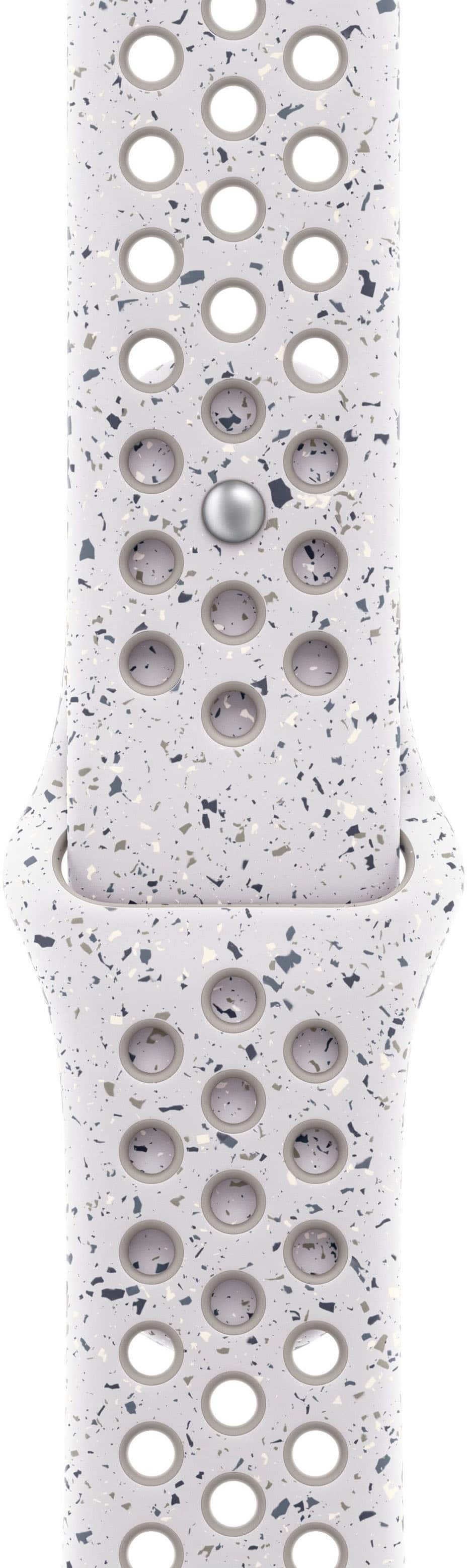 Apple - 46mm Nike Sport Band - M/L - Veiled Grey - Front_Zoom